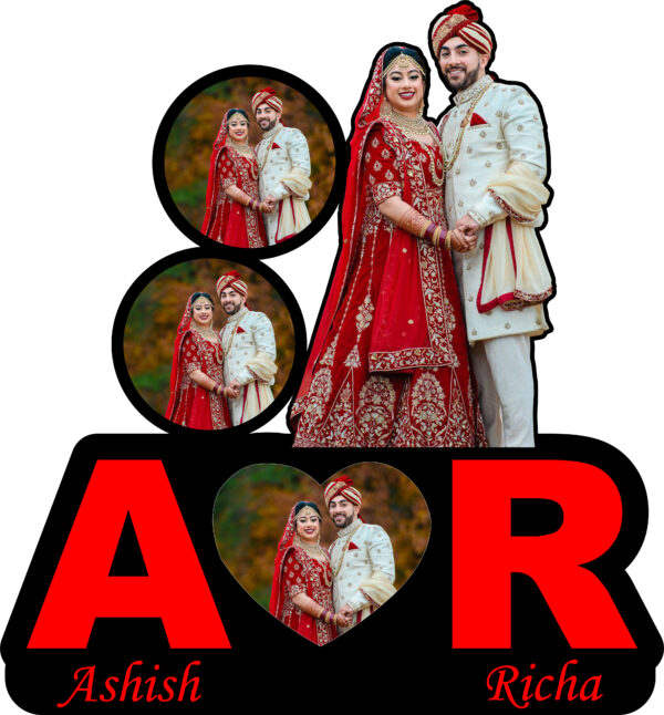 Name Letter and Name With photo Wooden frame - Image 3